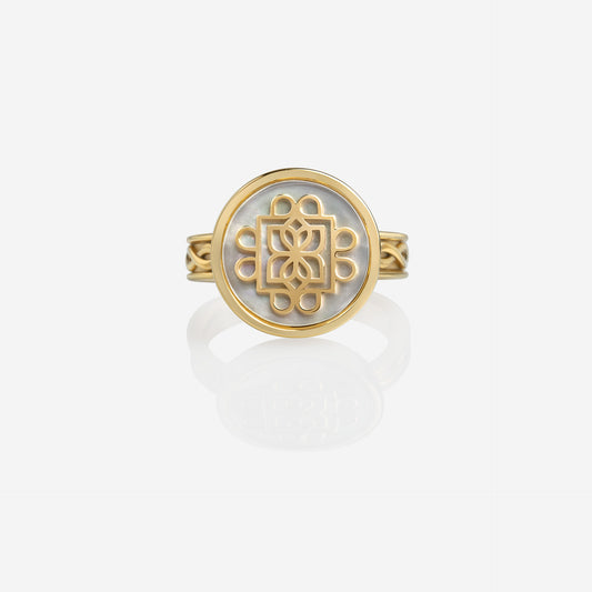 Lanna Eight Petal Medallion Ring