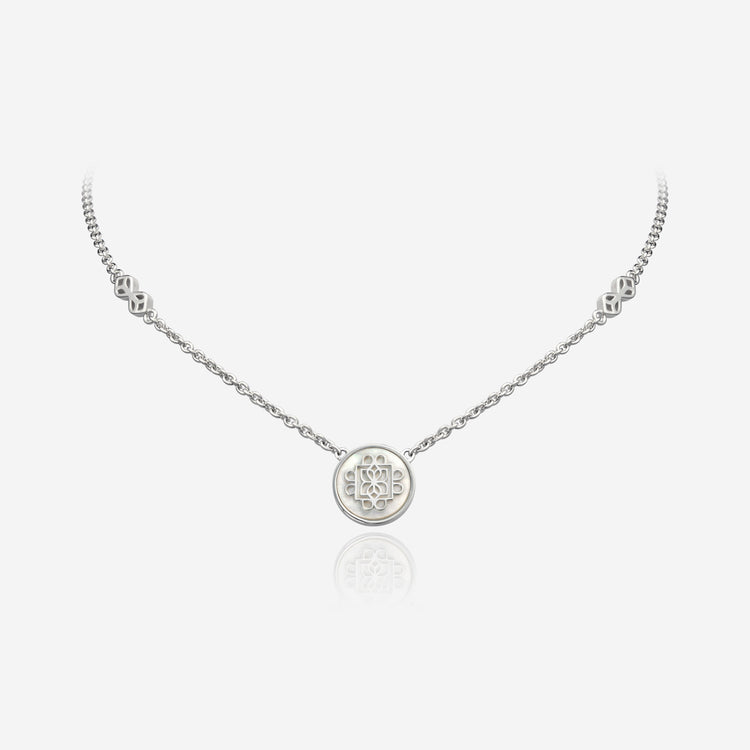 Lanna Eight Petal Petite Medallion Necklace
