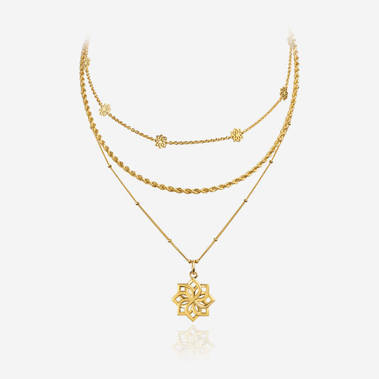 Lotus Layering Necklace