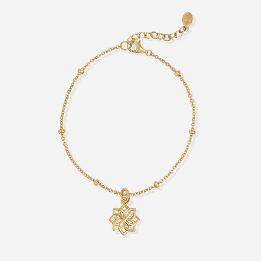 Lotus Pendant Bracelet