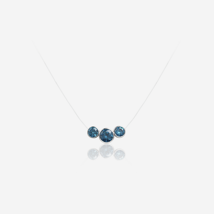 Lanna Illusion 3-Stone Necklace