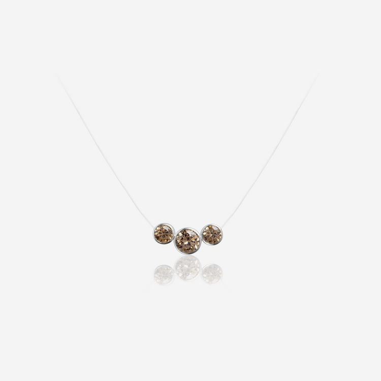 Lanna Illusion 3-Stone Necklace